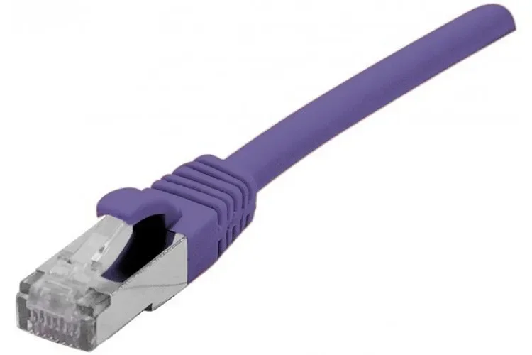 CABLE RESEAU CAT6a MAUVE 3M