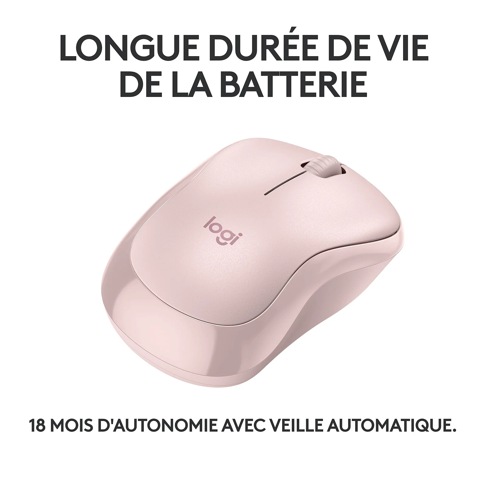 SOURIS LOGITECH M240 SILENT ROSE (2/5)