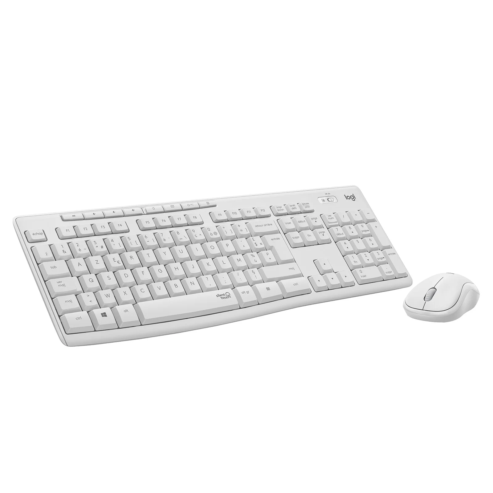 KIT CLAVIER SOURIS MK295 SSFIL BLANC