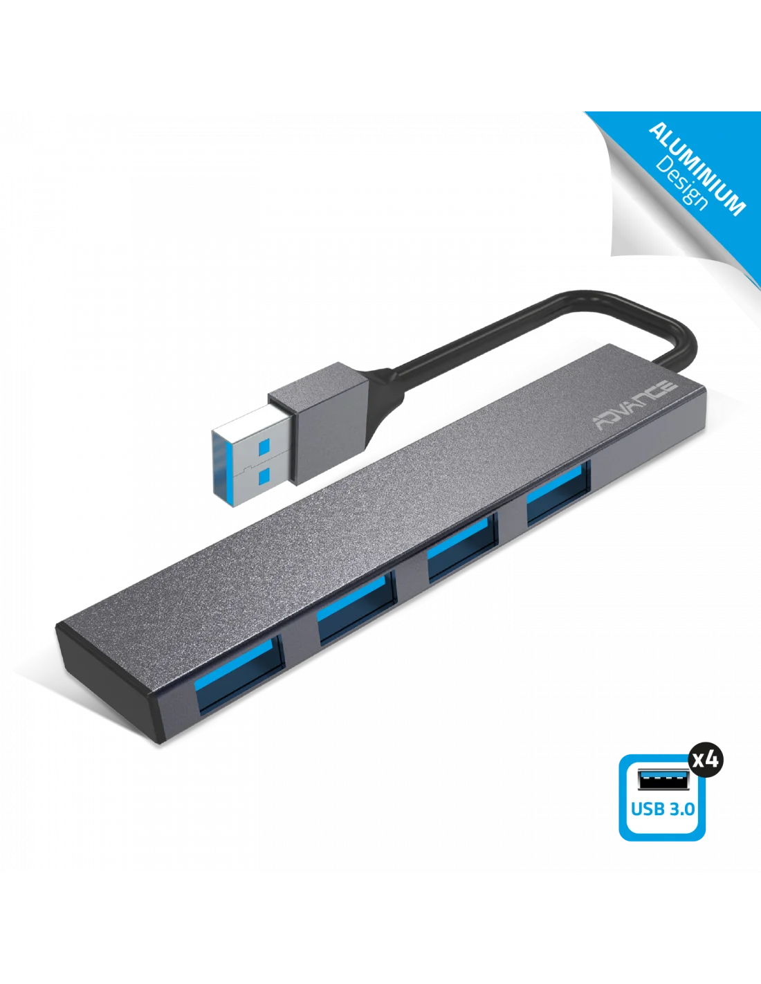 HUB USB 3.0 ADVANCE 4 PORTS HUB-405AL (1/5)