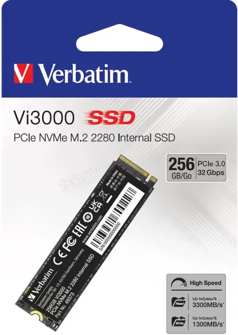 SSD VERBATIM VI3000 256Go M2