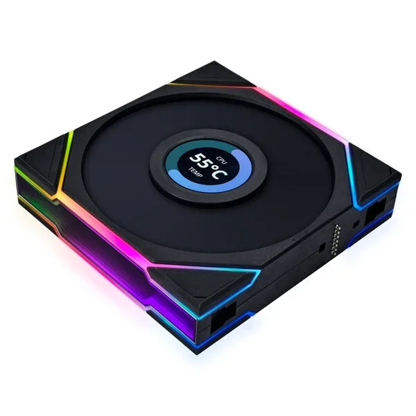 KIT 3 VENTILOS LIAN LI UNI FAN LCD NOIR (2/4)