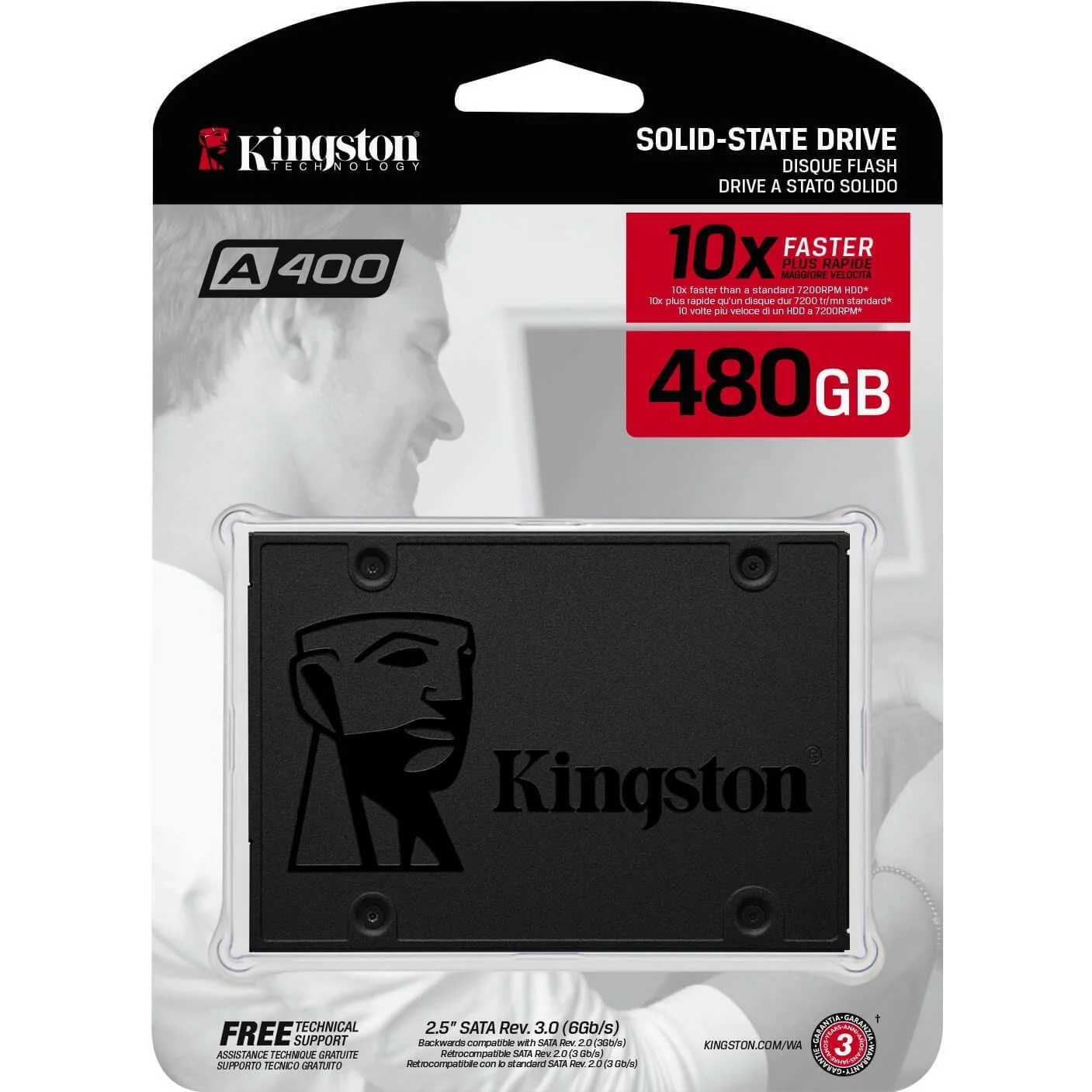 SSD 480GO KINGSTON A400 2.5