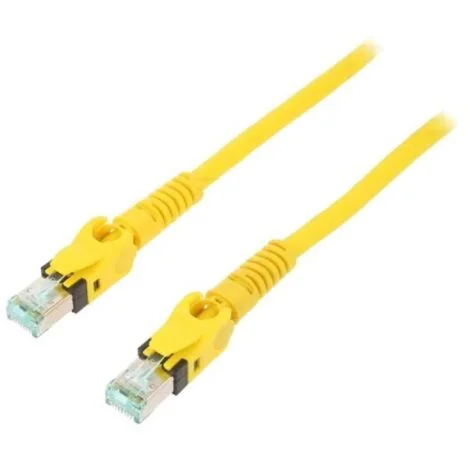 CABLE RESEAU CAT6a JAUNE 2M