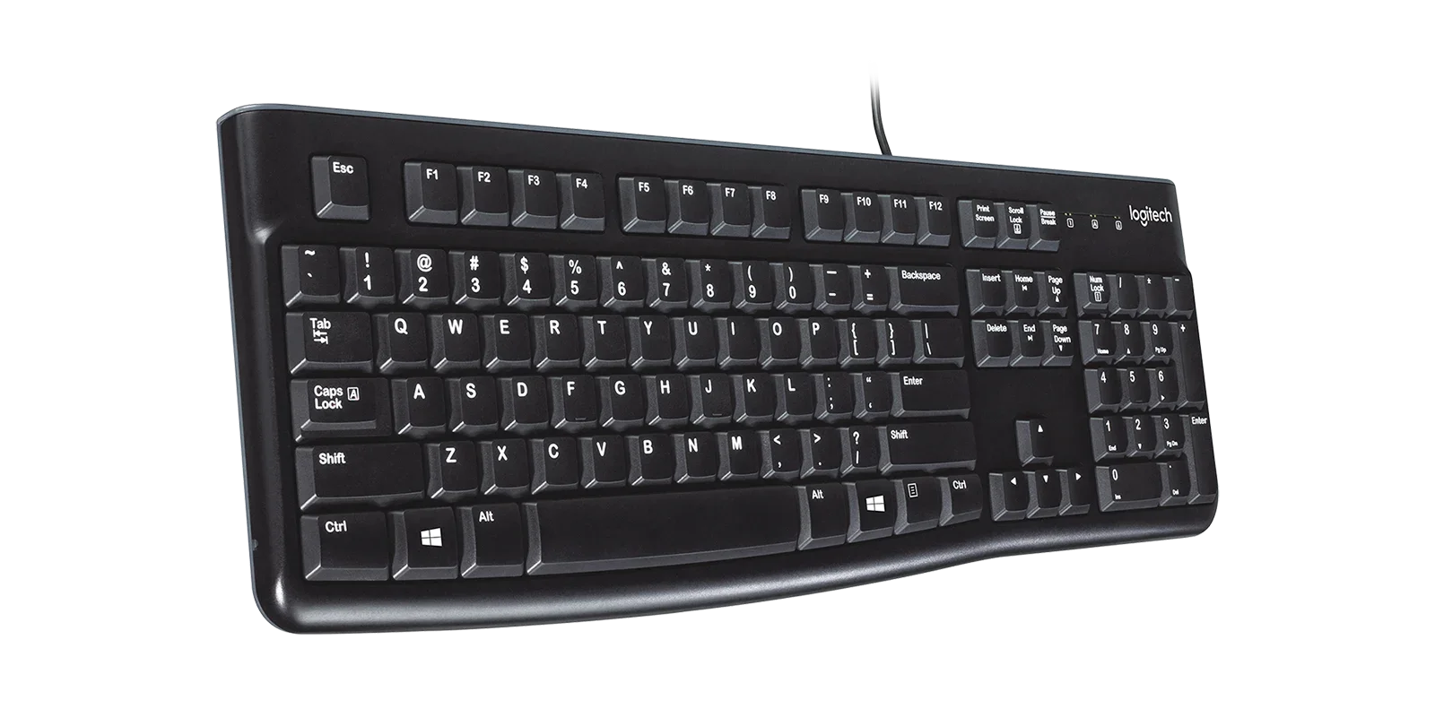 CLAVIER LOGITECH K120 FILAIRE (3/4)