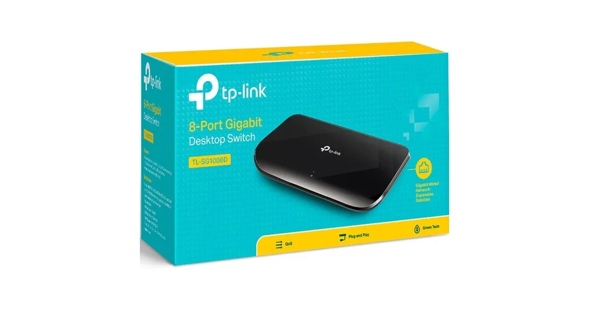 SWITCH 8PORTS TP-LINK SG1008 (1/5)