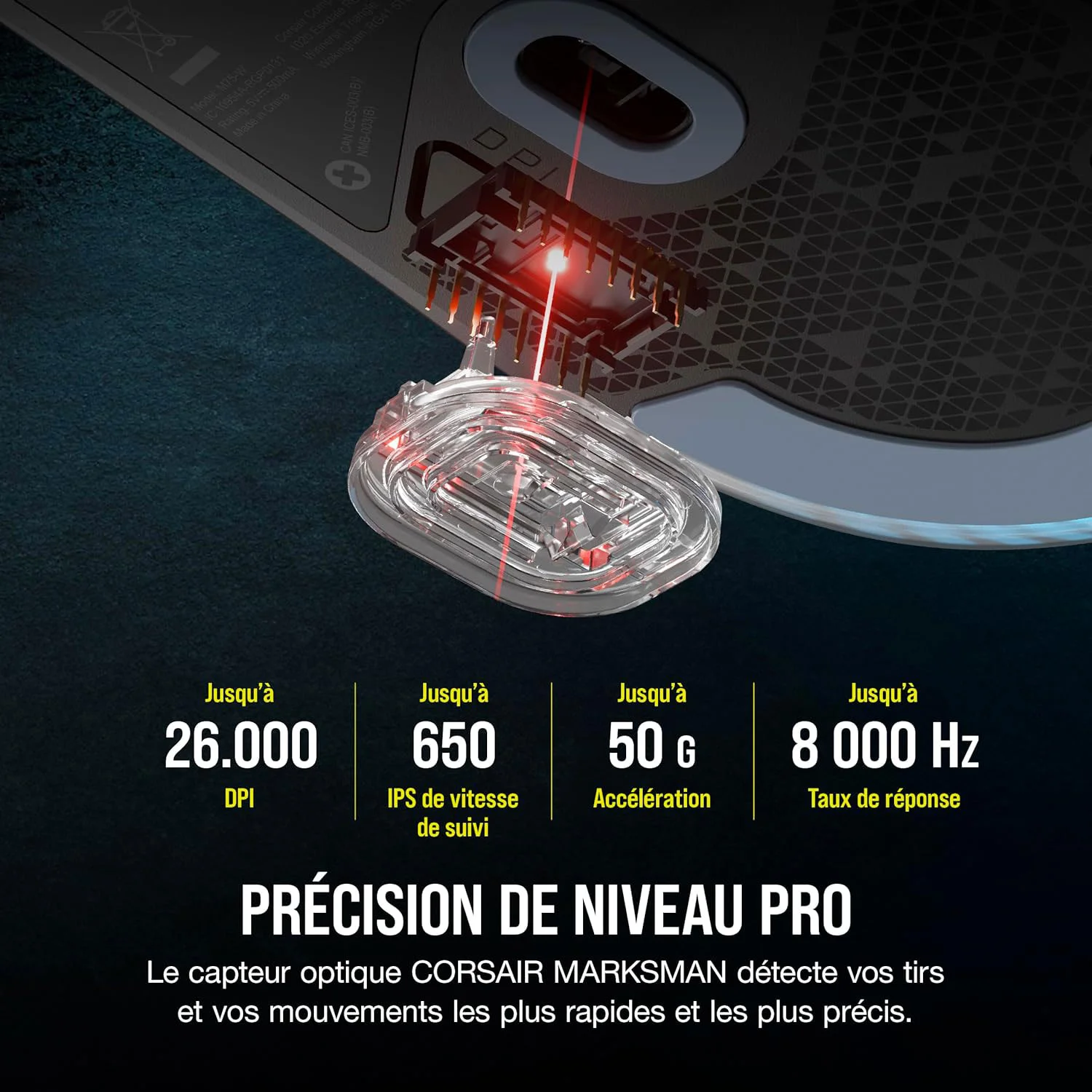 SOURIS CORSAIR M75 SFIL NOIR (2/5)