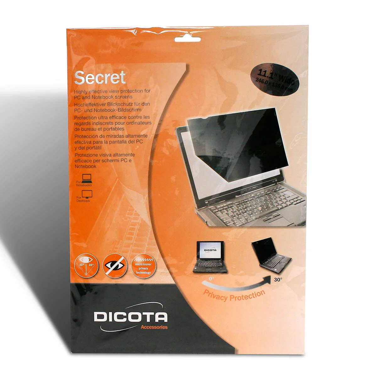 FILTRE CONFIDENTIALITE DICOTA 15.6"