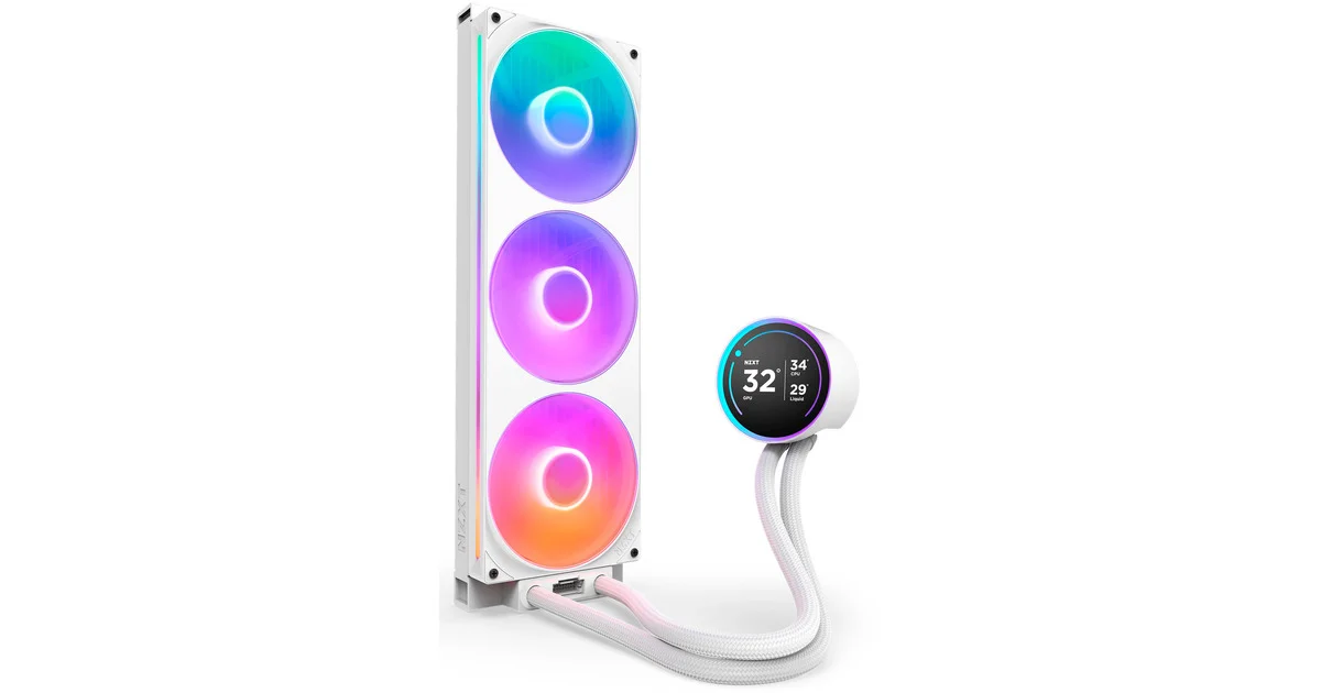 WATER NZXT KRAKEN ELITE 420 RGB V2 BLANC (5/6)