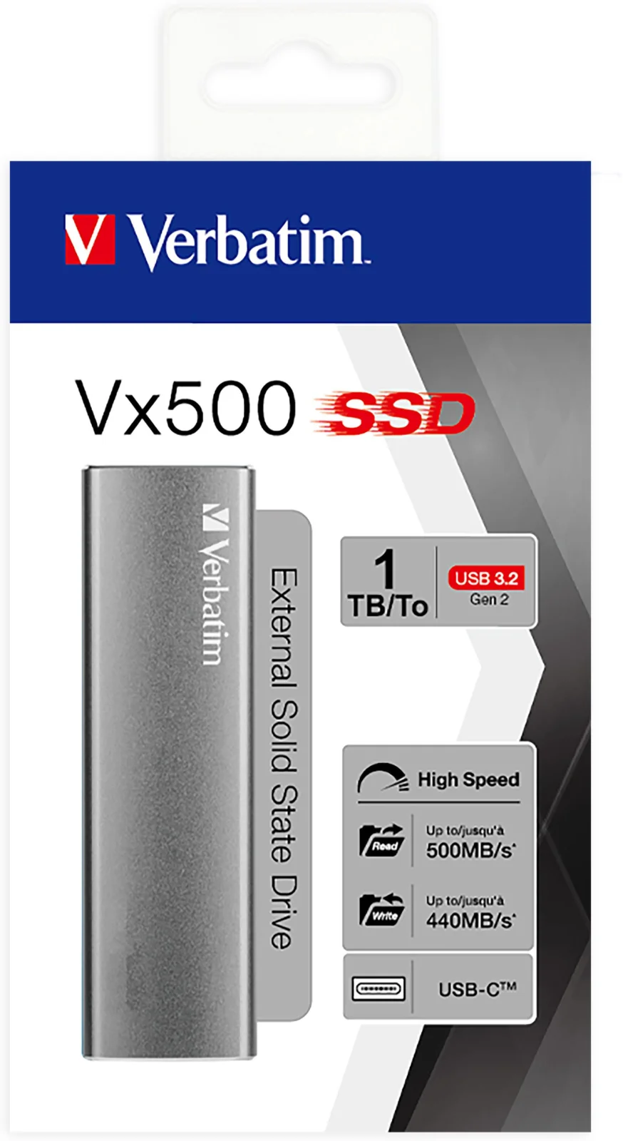 SSD EXTERNE VERBATIM 1To VX500 (3/4)