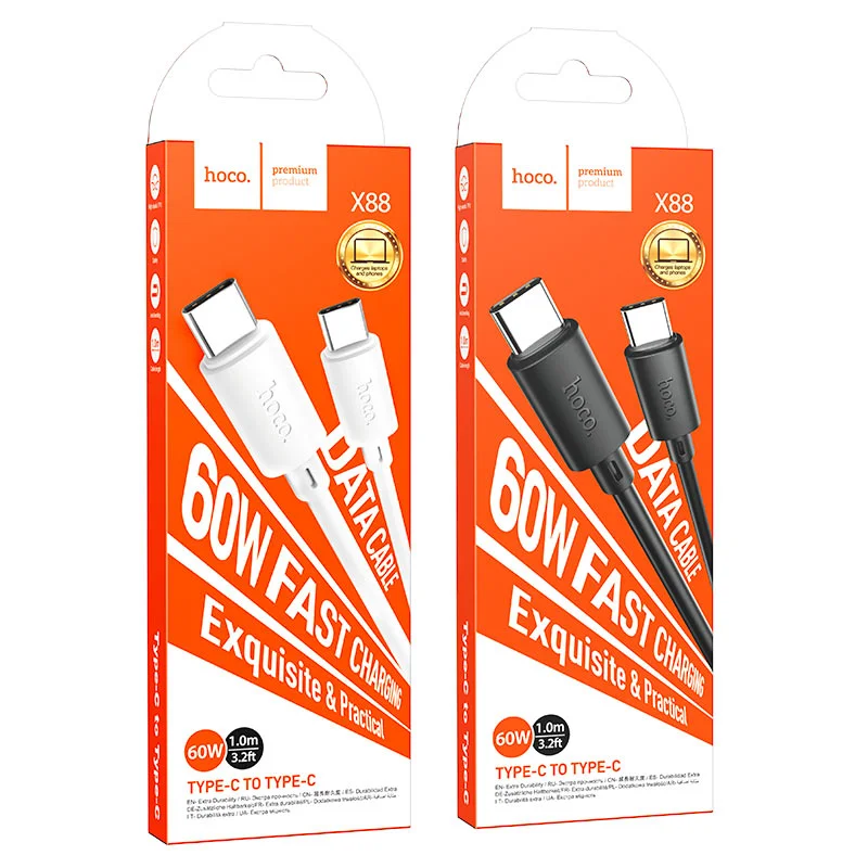 CABLE X88 GRATIFIED 60W TYPE-C/TYPE-C (1/4)