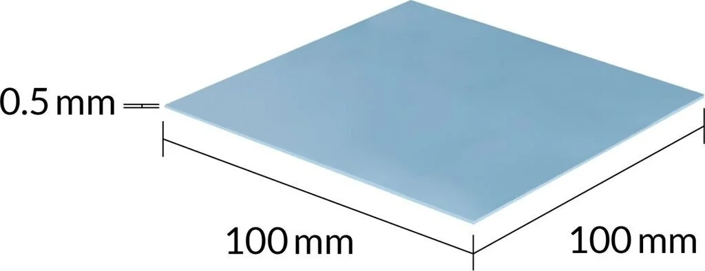 PAD THERMIQUE ARCTIC 100*100*0.5 gris (4/5)