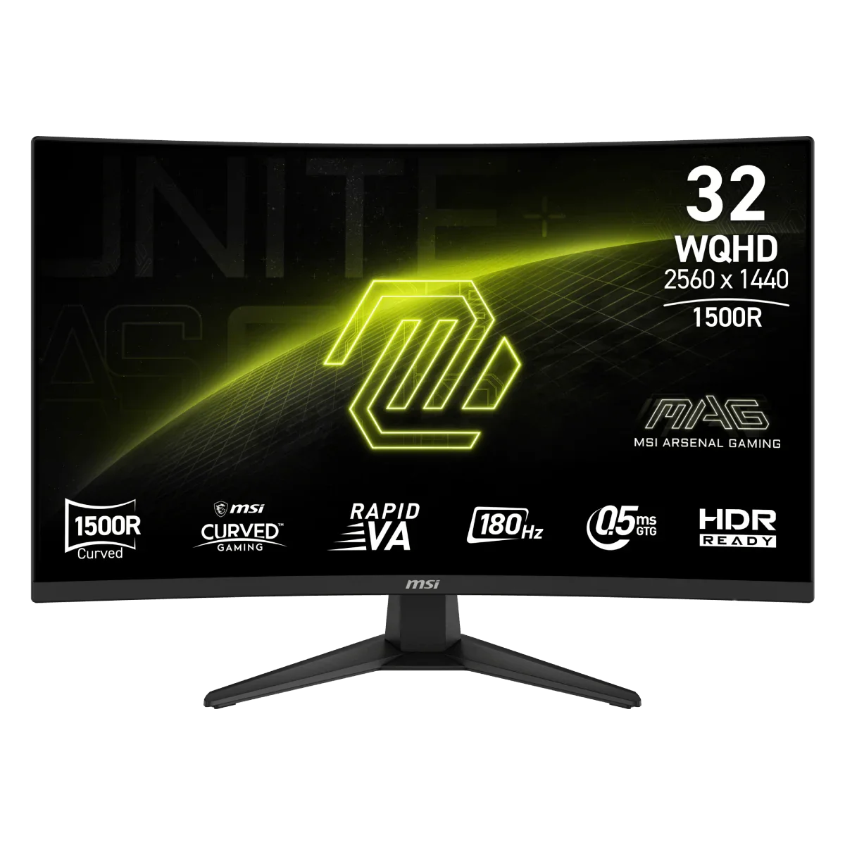 ECRAN MSI 32" 321CQF 2K 180HZ CURVED 0.5ms