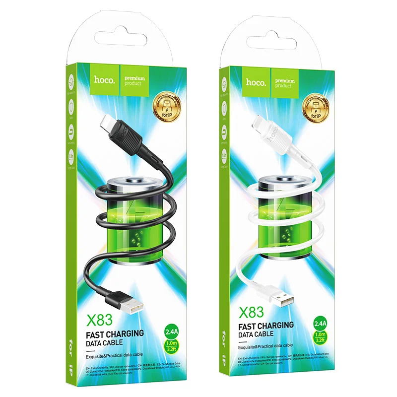 CABLE X83 VICTORY 2.4A LIGHTNING (1/4)