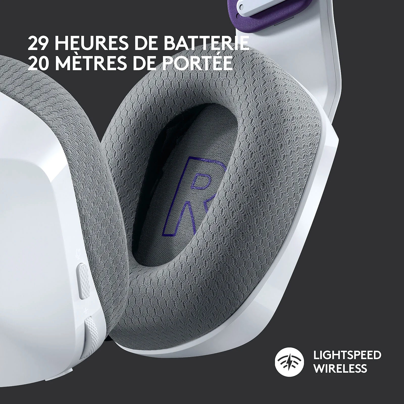 CASQUE LOGITECH G733 SSFIL BLANC (3/5)