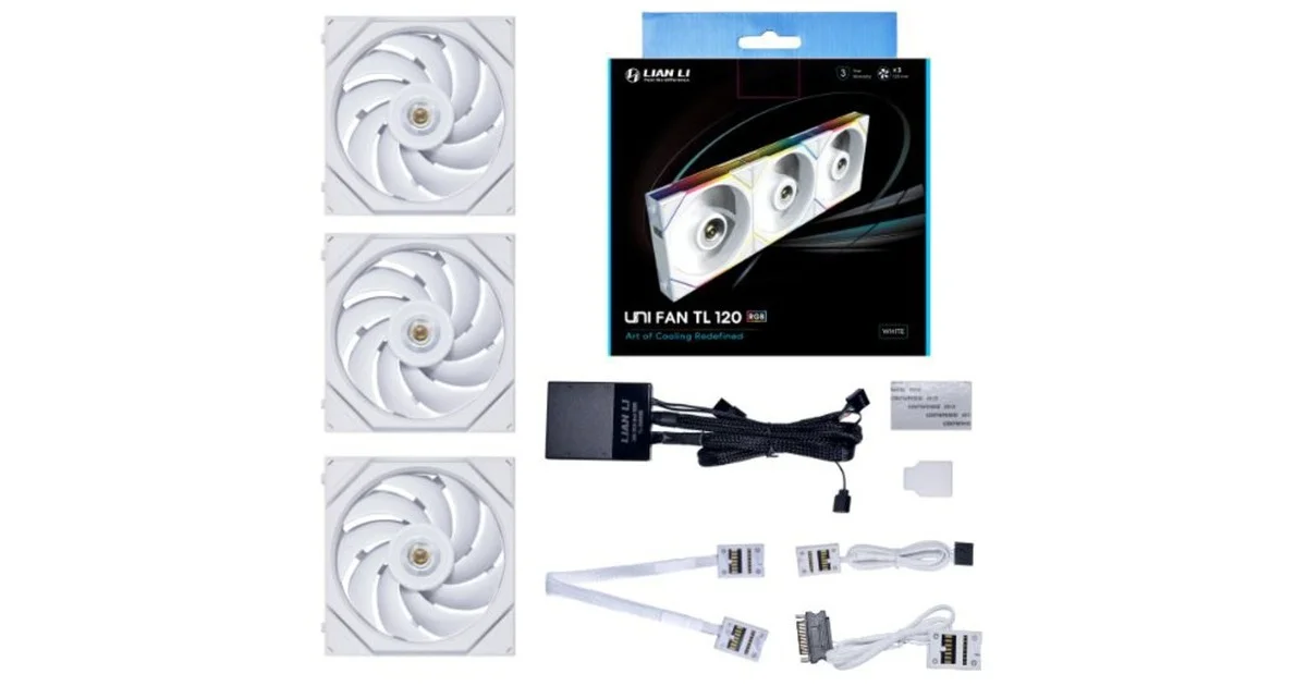 KIT VENTILO LIAN LI UNIFAN TL RGB BLANC (4/4)