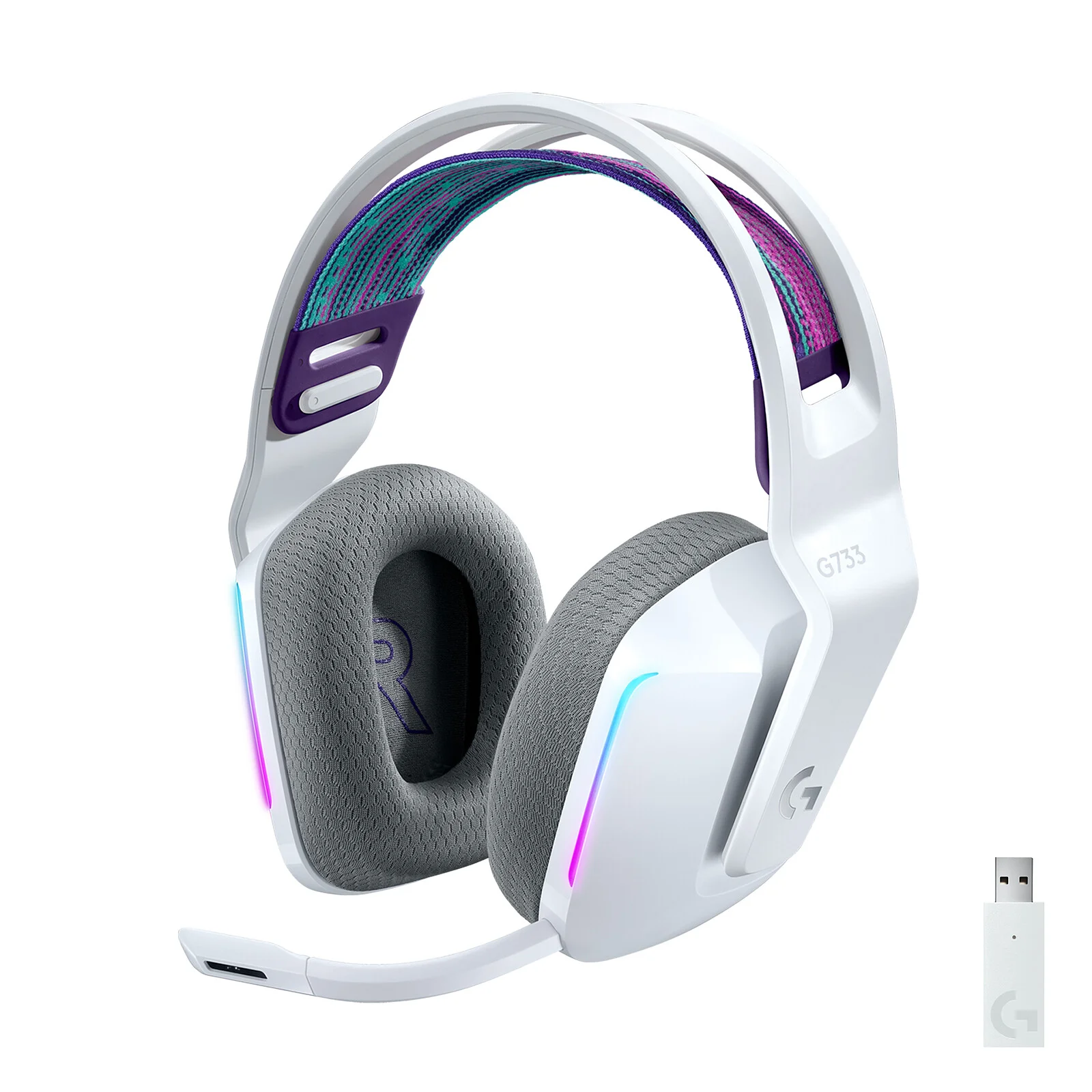 CASQUE LOGITECH G733 SSFIL BLANC