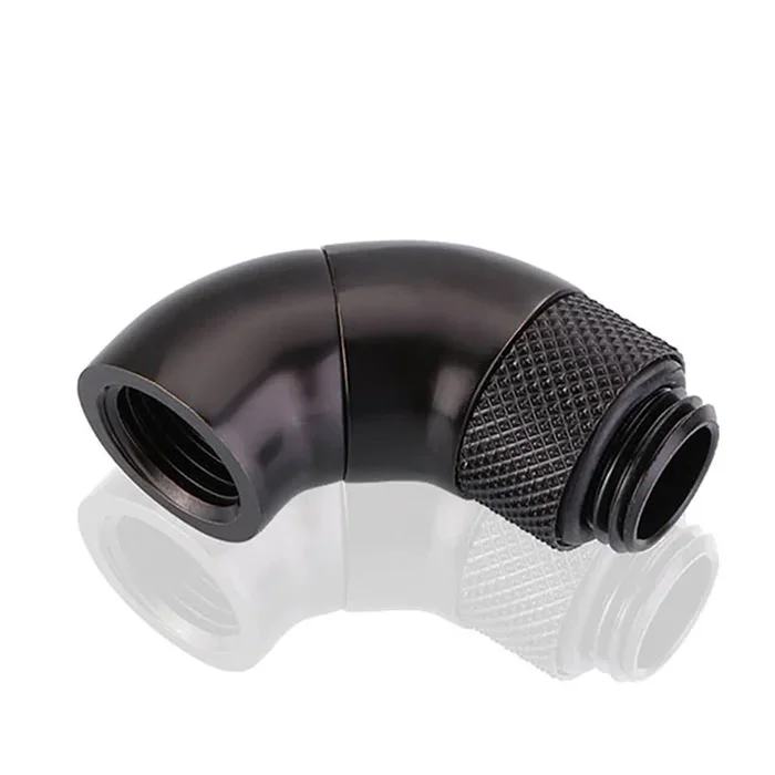 RACCORD D'ANGLE 90° 14mm NOIR