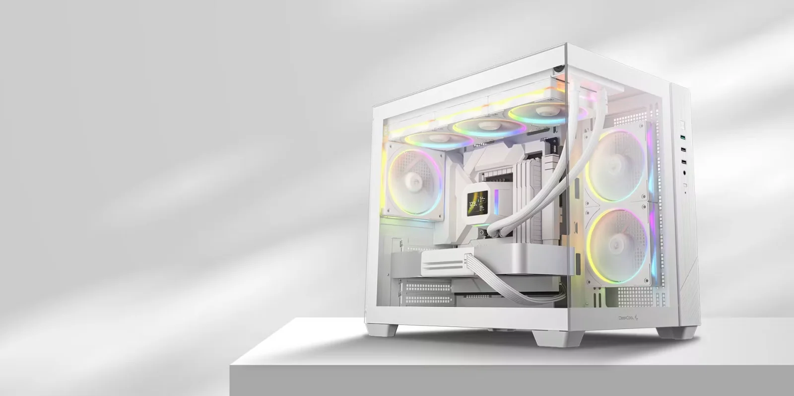 KIT 3 VENTILATEURS DEEPCOOL FL12 SE RGB BLANC (2/6)