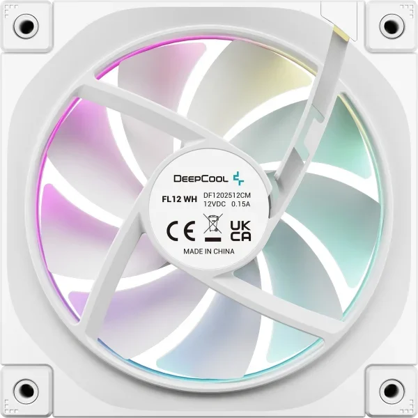 KIT 3 VENTILATEURS DEEPCOOL FL12 SE RGB BLANC (6/6)